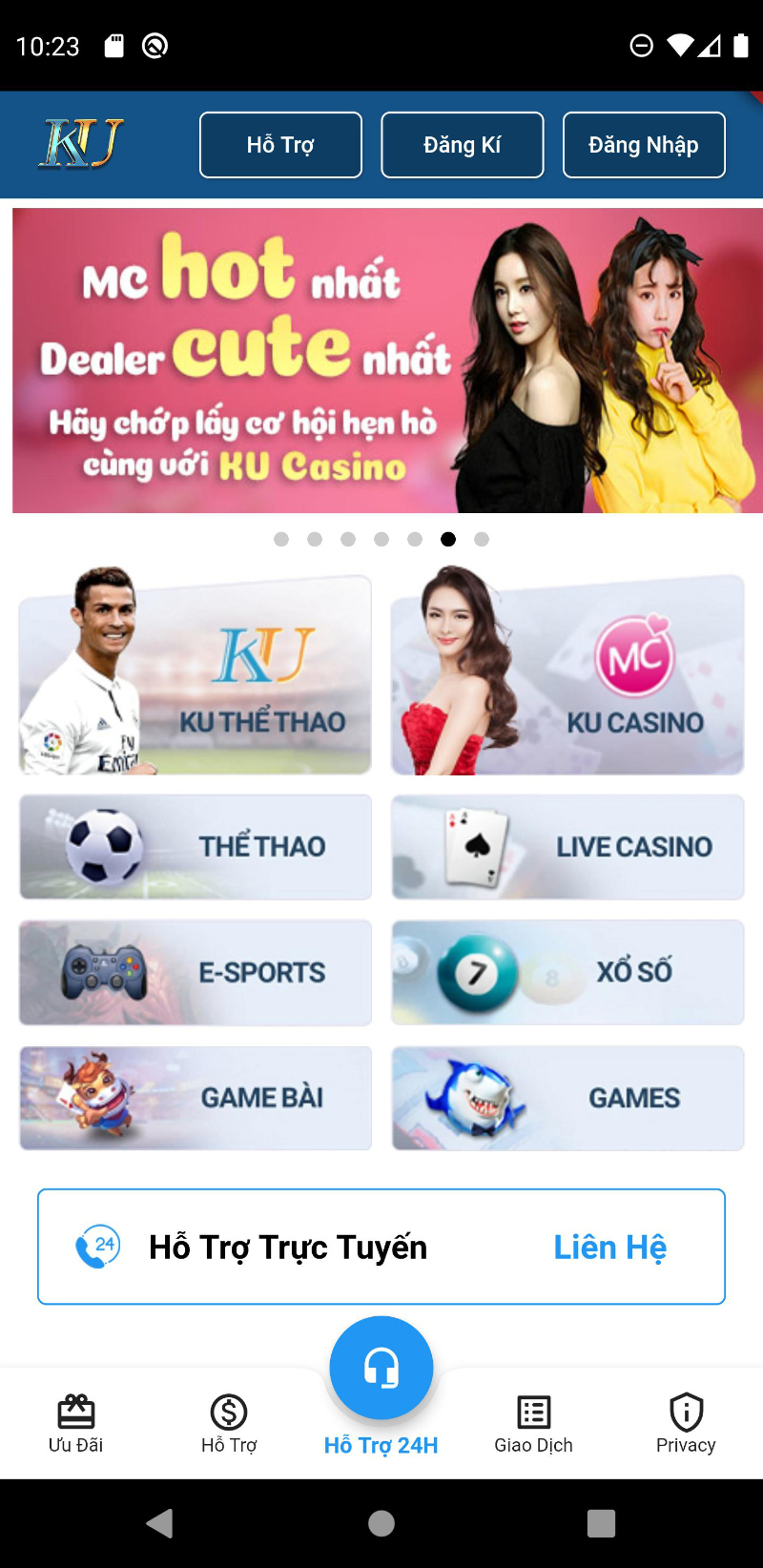 ứng dụng kubet có sẵn