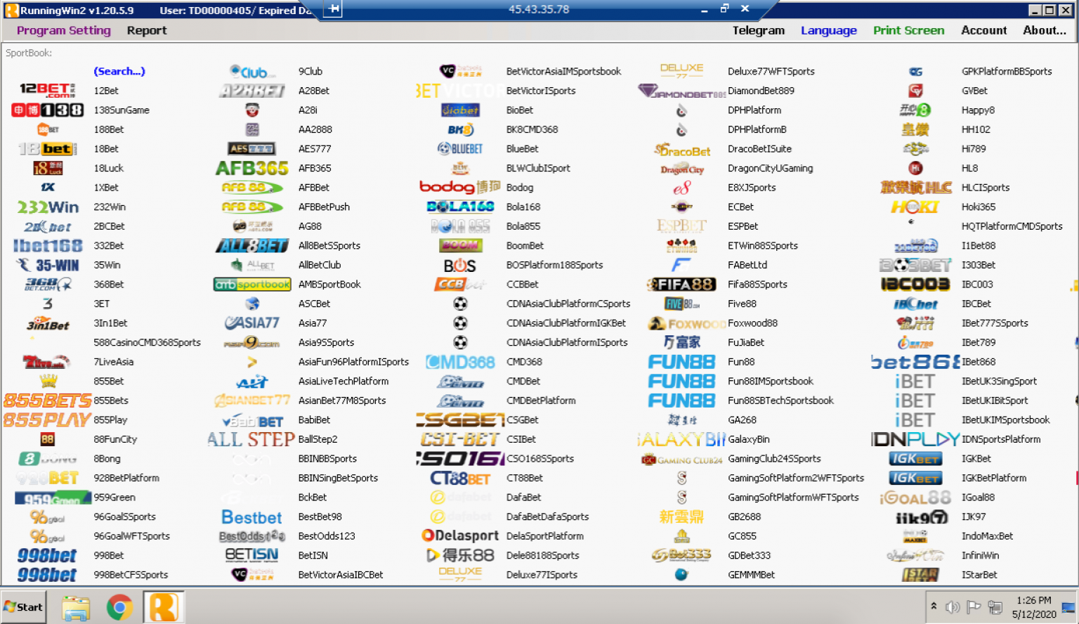 Chạy phần mềm bào cỏ Win Win Super
